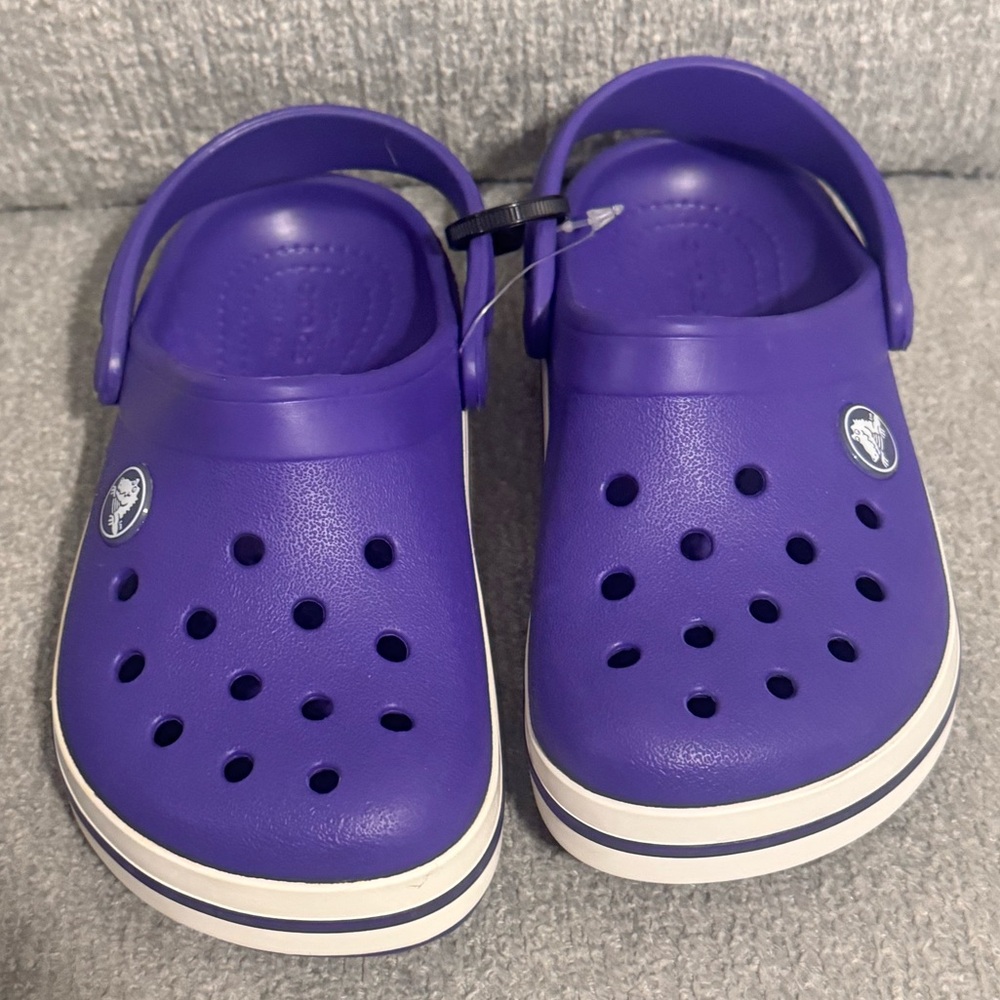 NWOT Crocs 204537 Toddler Crocband Iconic Comfort Clogs Deep Purple C10
